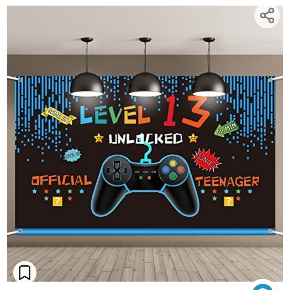 Gaming 13th Birthday Banner